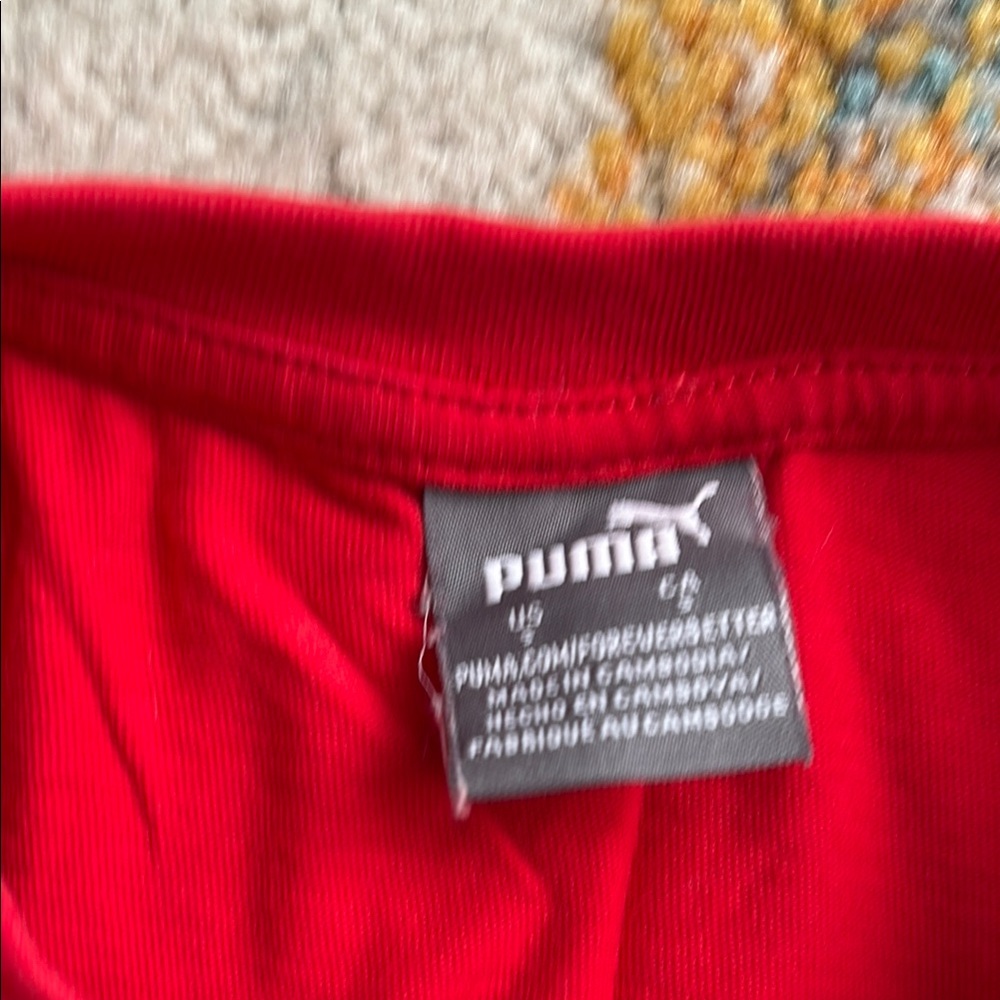 Puma Red and Black Short Sleeve Tee - Picture 2 of 2